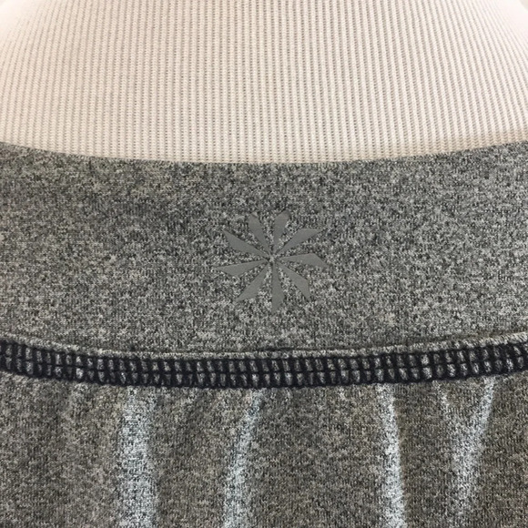 Athleta Heather Gray Ruched Half Zip Long Sleeve Tee Womens Large Running - Picture 4 of 14